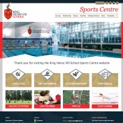 King Henry Sports Centre Coventry Website Screenshot